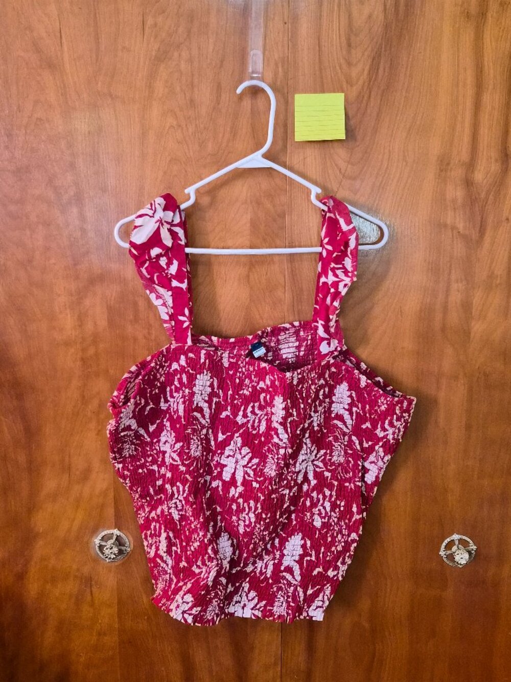 Old Navy Floral Smocked Tank Top | Women's 4X | Pink Sleeveless Summer Blouse